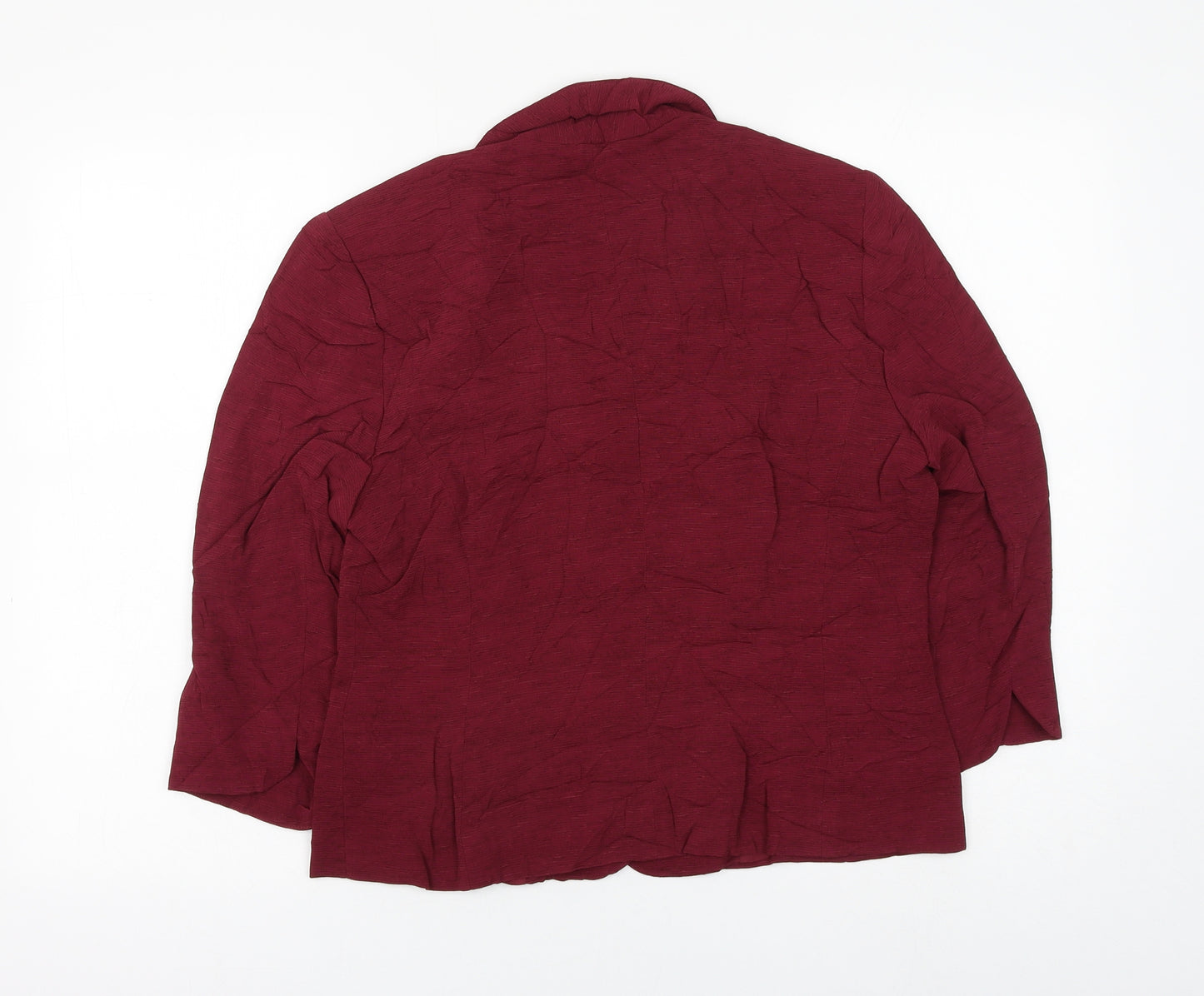 Alex & Co Womens Red Jacket Blazer Size 12 Button