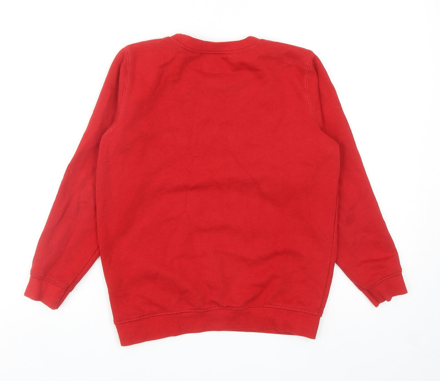 Lily & Dan Boys Red Cotton Pullover Sweatshirt Size 10-11 Years Pullover