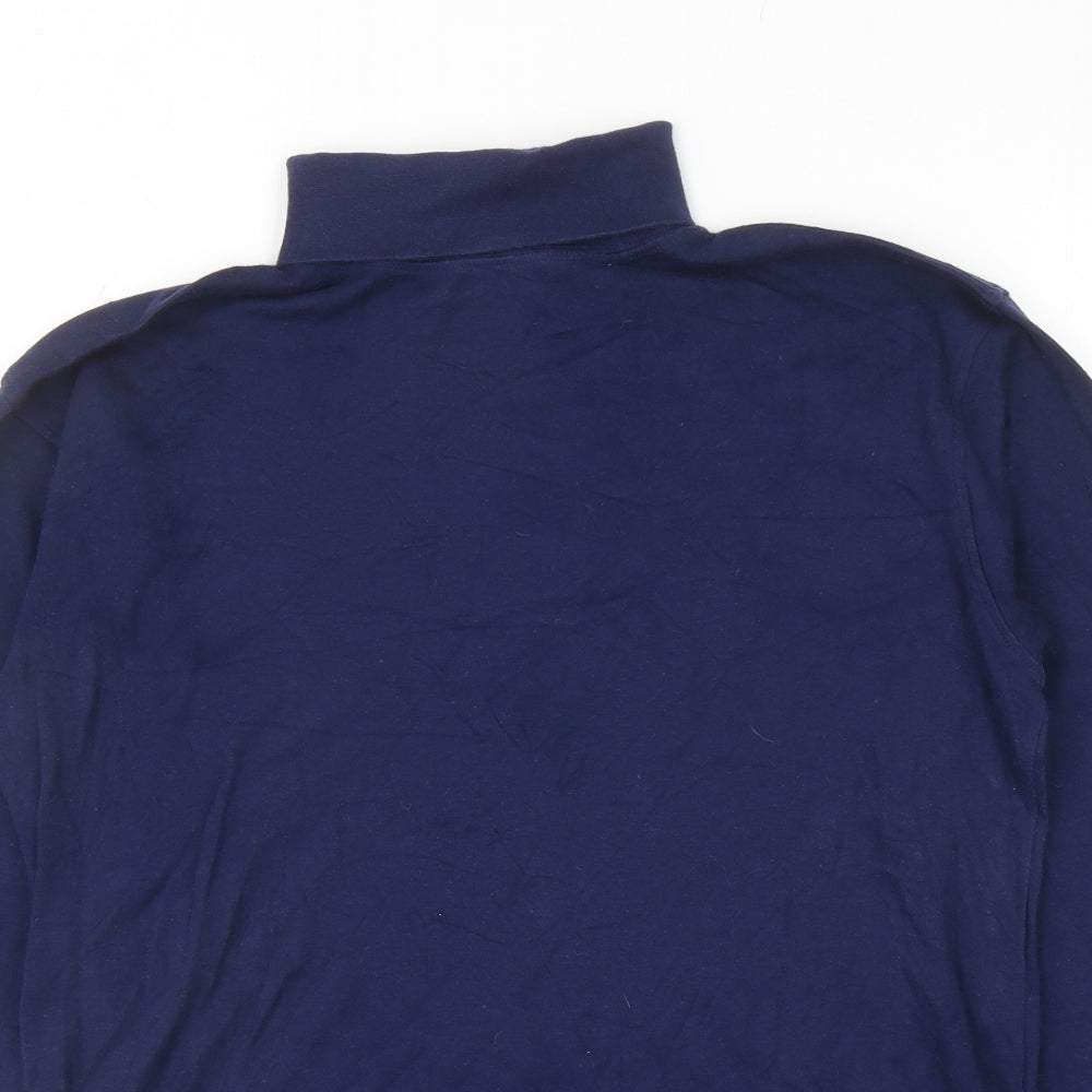Van Heusen Mens Blue Cotton Pullover Sweatshirt Size M