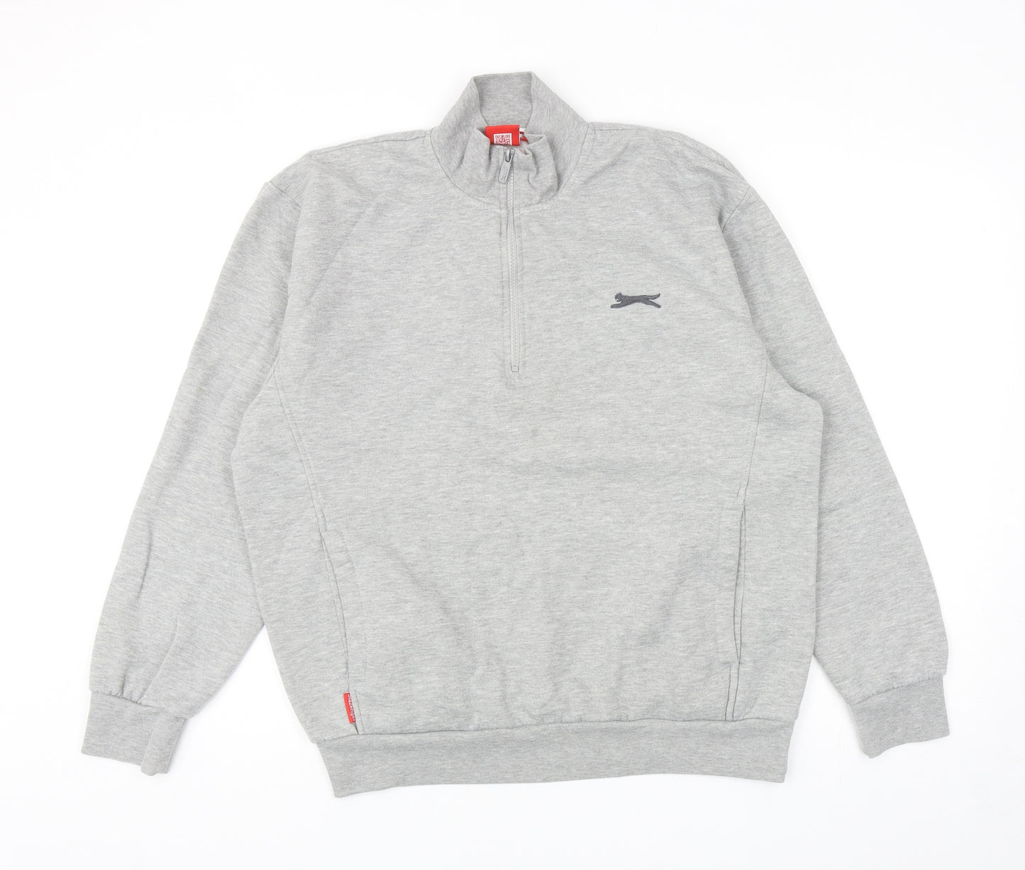 Slazenger Mens Grey Cotton Pullover Sweatshirt Size L