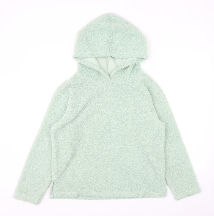 ASOS Womens Green Polyester Pullover Hoodie Size 8 Pullover