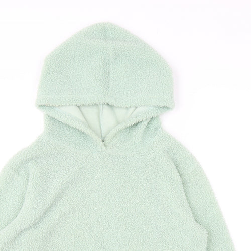 ASOS Womens Green Polyester Pullover Hoodie Size 8 Pullover