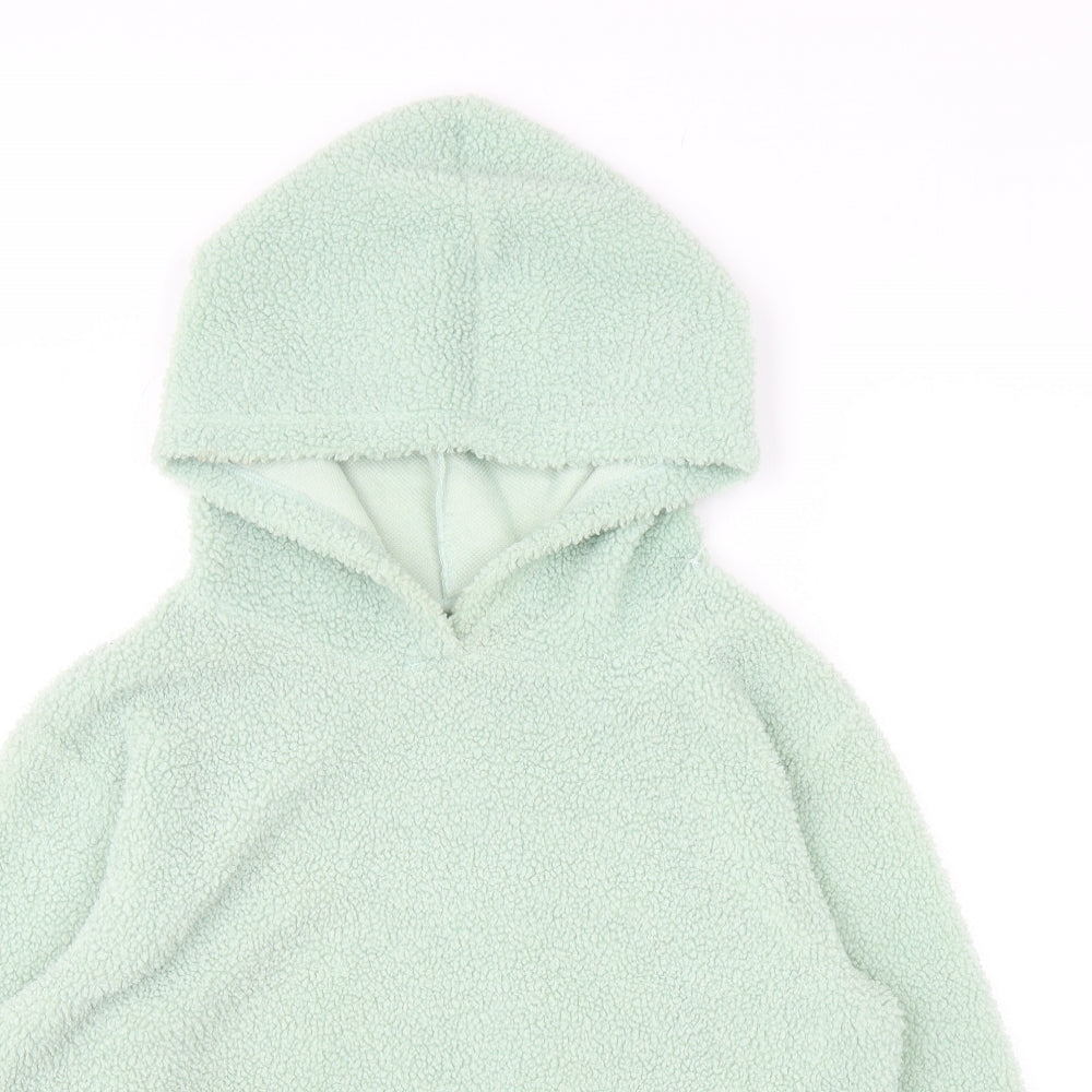 ASOS Womens Green Polyester Pullover Hoodie Size 8 Pullover