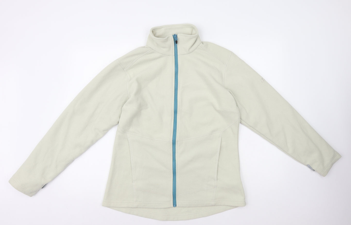Berghaus Womens Ivory High Neck Polyester Full Zip Jumper Size 16