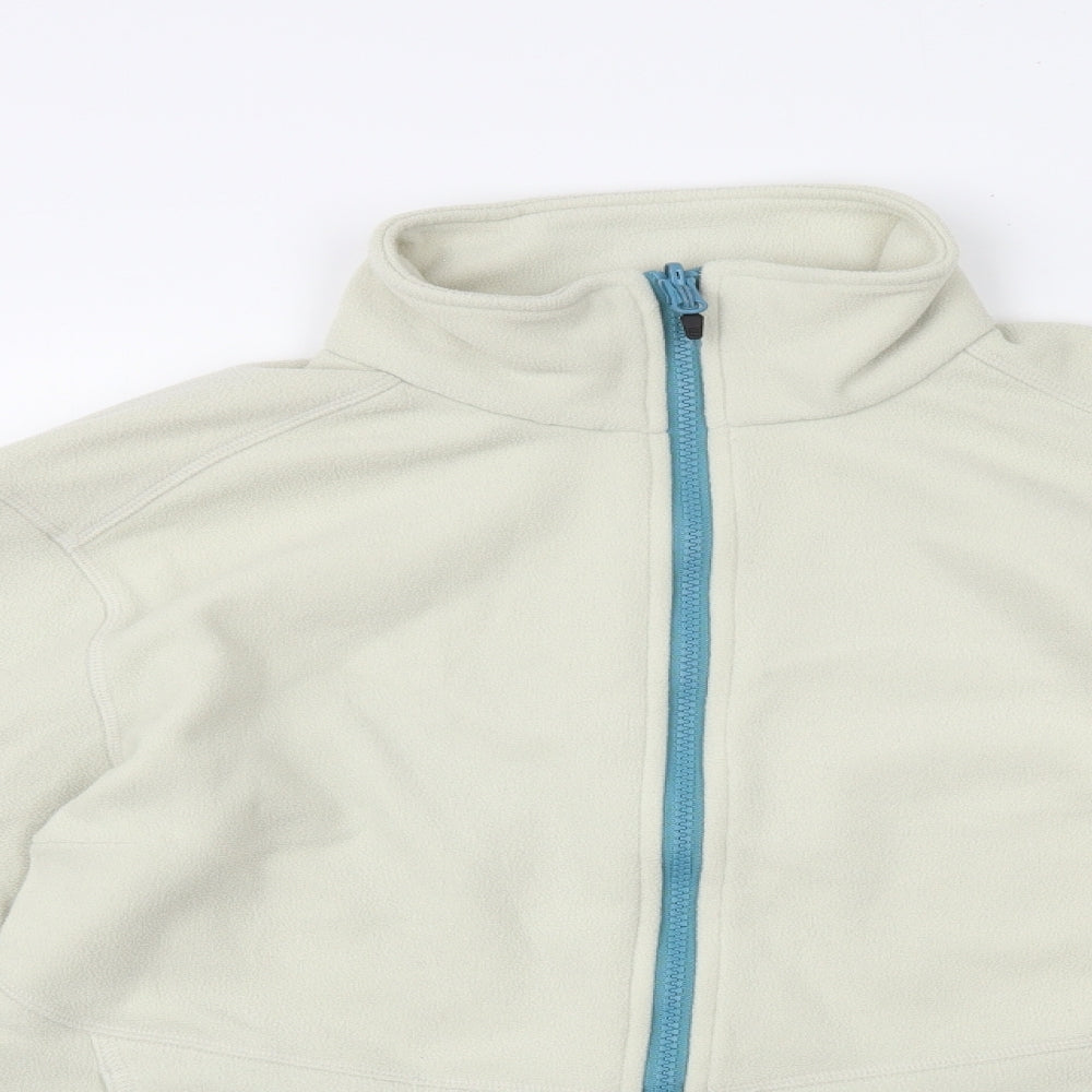 Berghaus Womens Ivory High Neck Polyester Full Zip Jumper Size 16