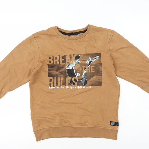 George Boys Brown Cotton Pullover Sweatshirt Size 9-10 Years Pullover - Break the Rules Skateboard