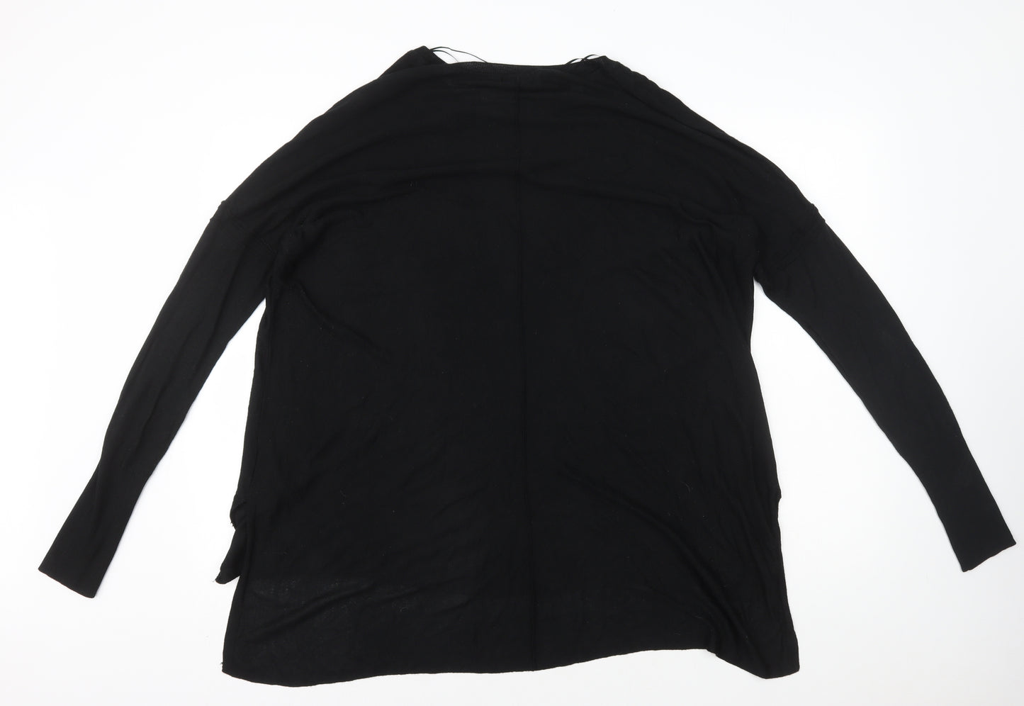 H&M Womens Black Acrylic Basic T-Shirt Size M Round Neck