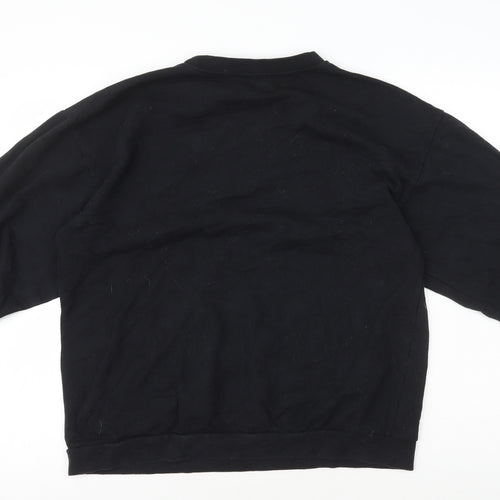 I SAW IT FIRST Womens Black Cotton Pullover Sweatshirt Size XL Pullover