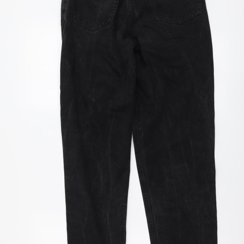 Pioneer Womens Black Cotton Mom Jeans Size 26 in L31 in Regular Button