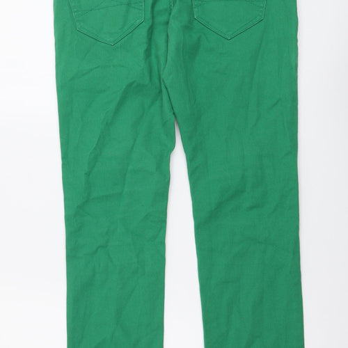 Bowery Womens Green Cotton Skinny Jeans Size 28 in L32 in Regular Button