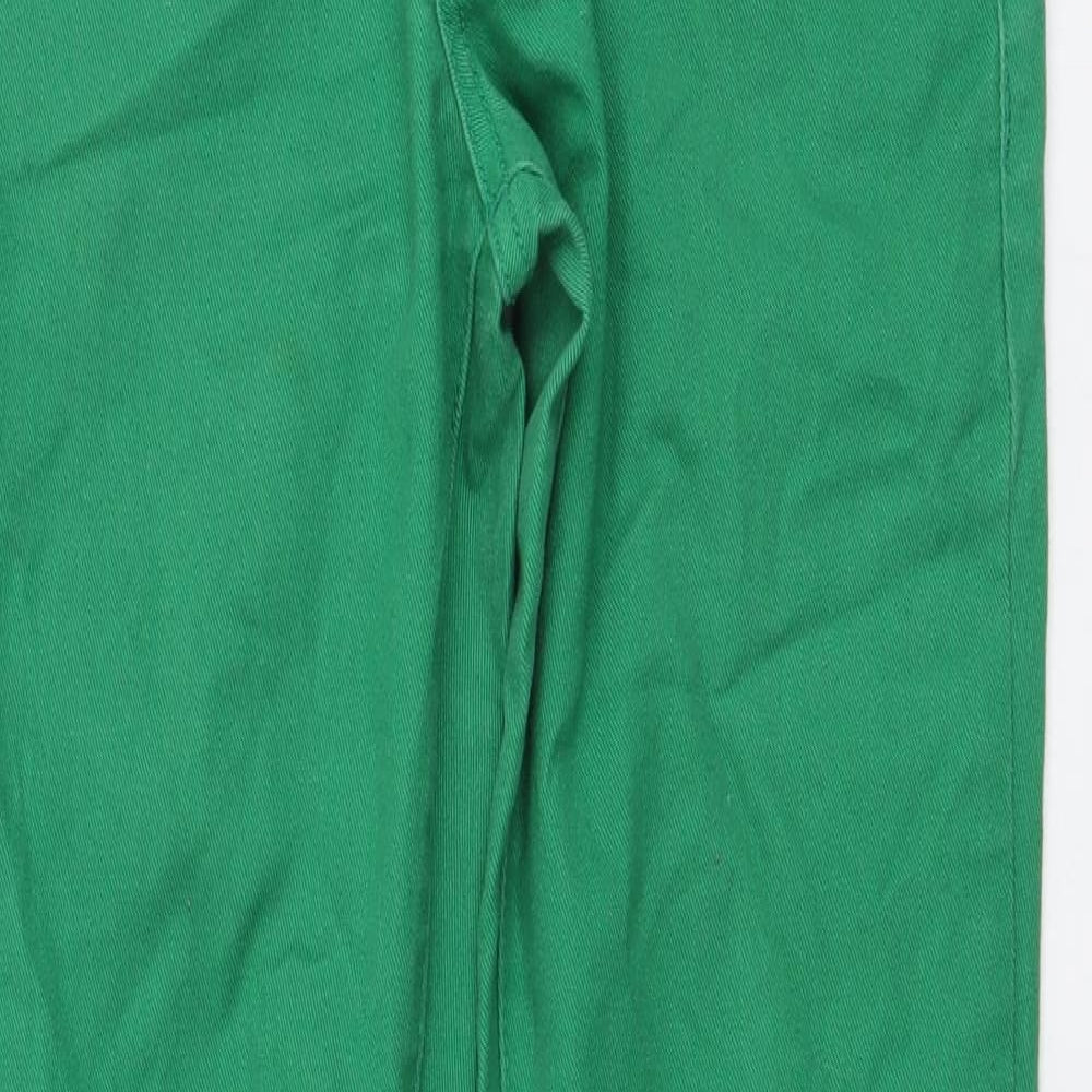 Bowery Womens Green Cotton Skinny Jeans Size 28 in L32 in Regular Button