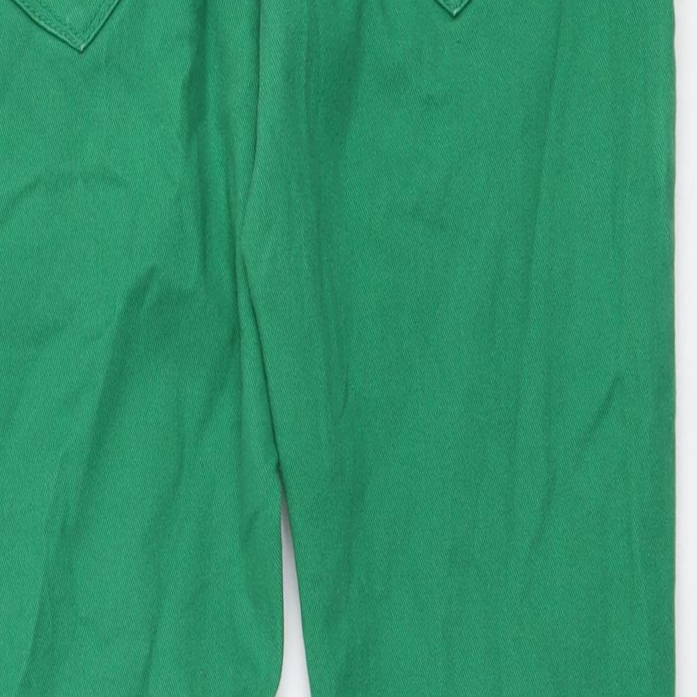 Bowery Womens Green Cotton Skinny Jeans Size 28 in L32 in Regular Button