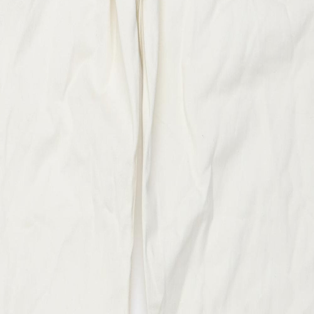 Gap Mens Ivory Cotton Straight Jeans Size 34 in L34 in Regular Button