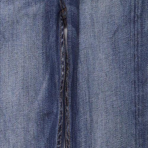 AllSaints Mens Blue Cotton Skinny Jeans Size 32 in L32 in Regular Button