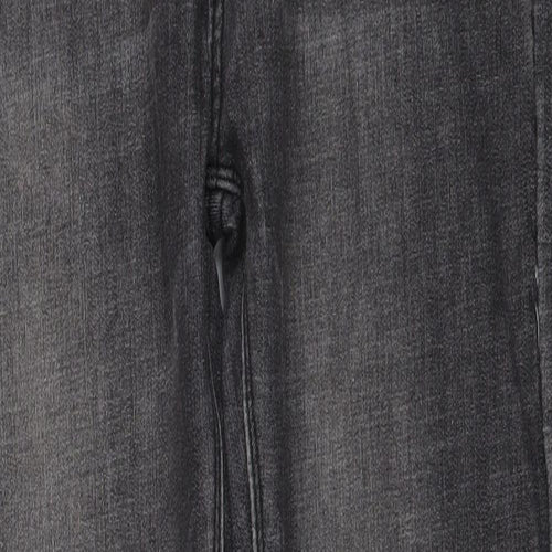 Preworn Womens Grey Cotton Skinny Jeans Size 28 in L29 in Regular Button