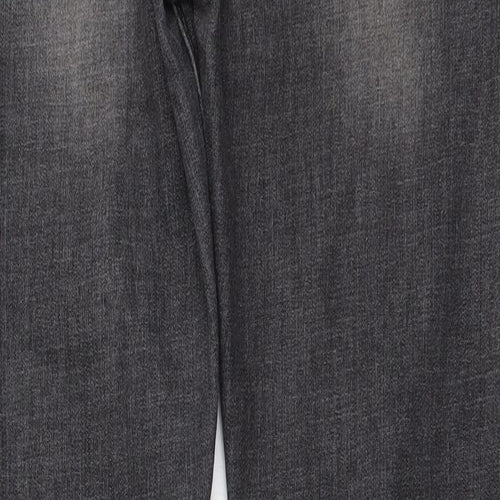 Preworn Womens Grey Cotton Skinny Jeans Size 28 in L29 in Regular Button