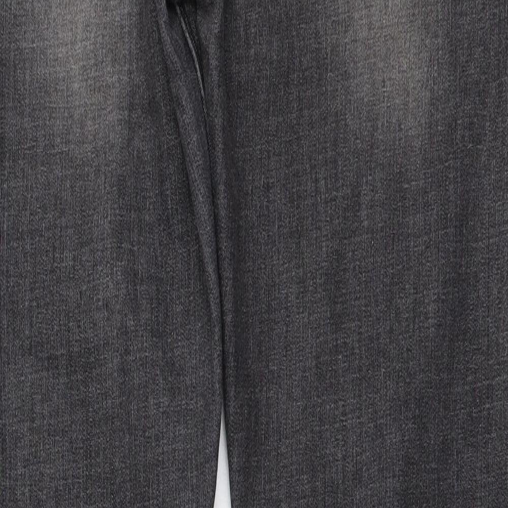 Preworn Womens Grey Cotton Skinny Jeans Size 28 in L29 in Regular Button