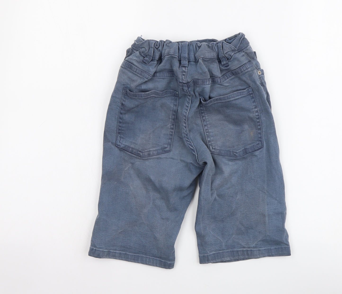NEXT Boys Blue Cotton Bermuda Shorts Size 11 Years Regular Zip