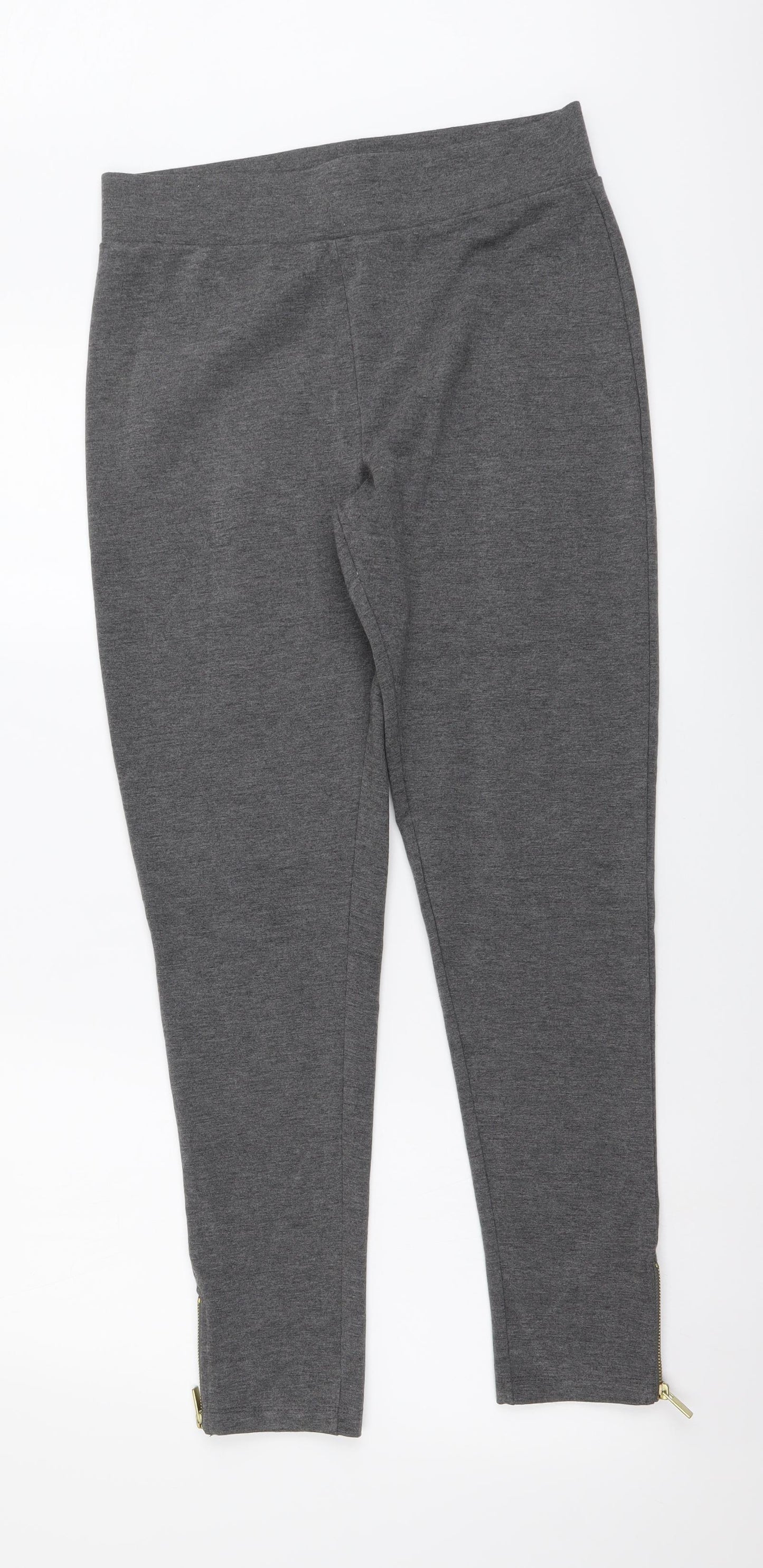 Studio Womens Grey Polyester Jegging Leggings Size 14 L28 in