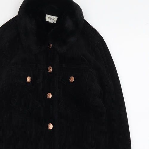NEXT Womens Black Jacket Size 6 Button