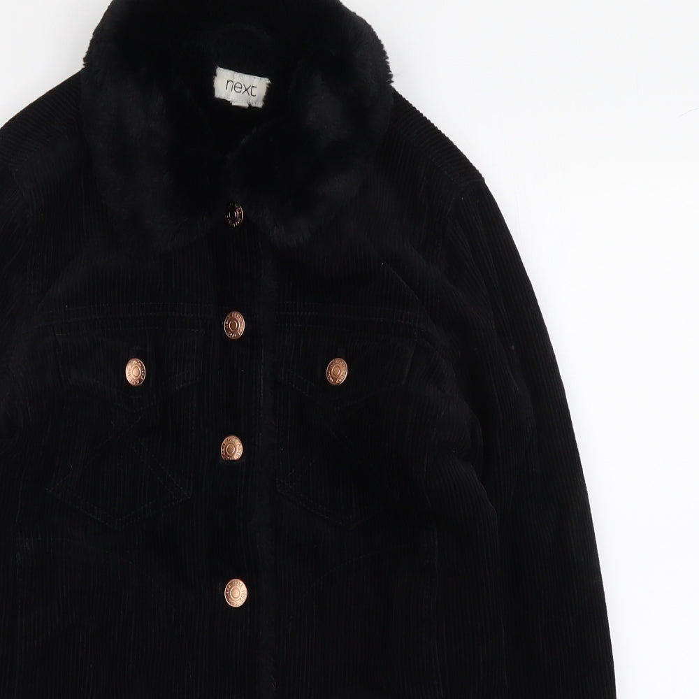 NEXT Womens Black Jacket Size 6 Button