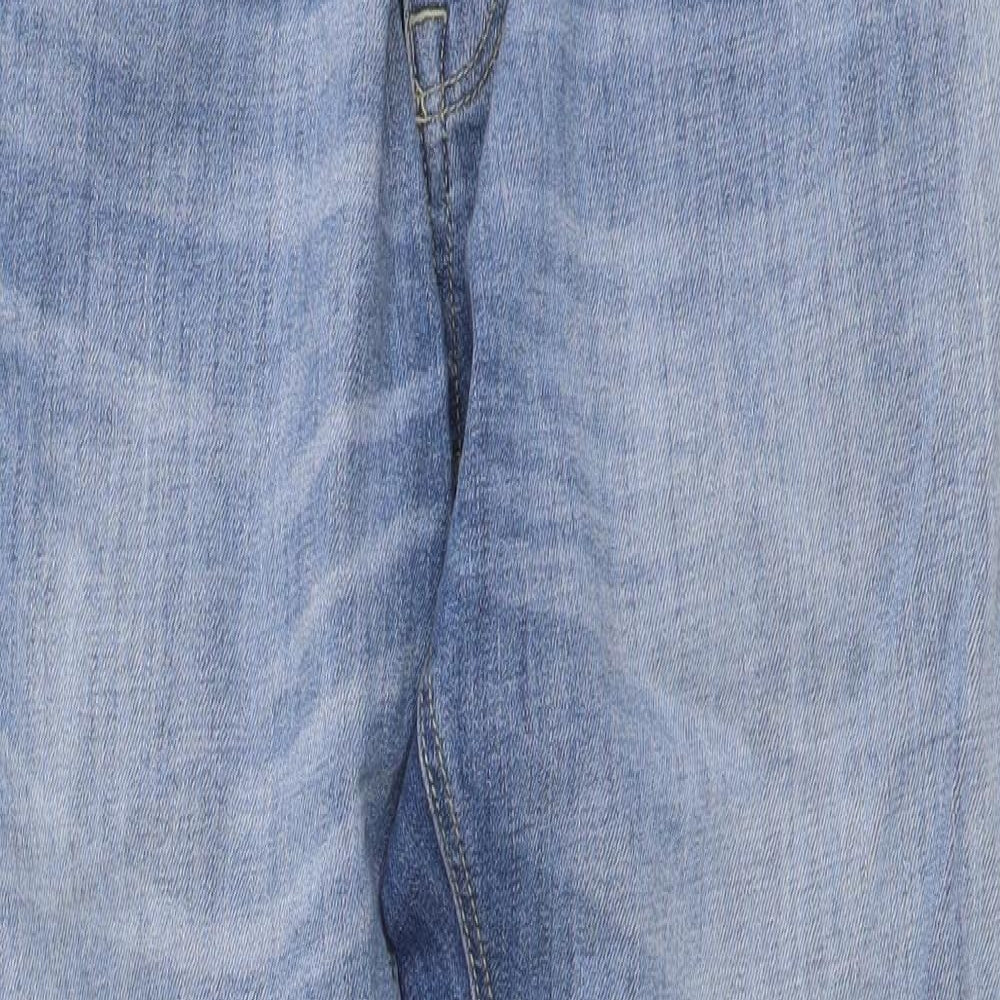 Duck and Cover Mens Blue Cotton Straight Jeans Size S L29 in Regular Button