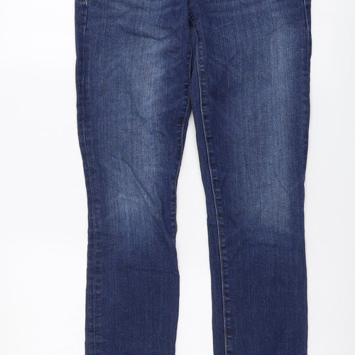 Gap Womens Blue Cotton Skinny Jeans Size 26 in L30 in Regular Button