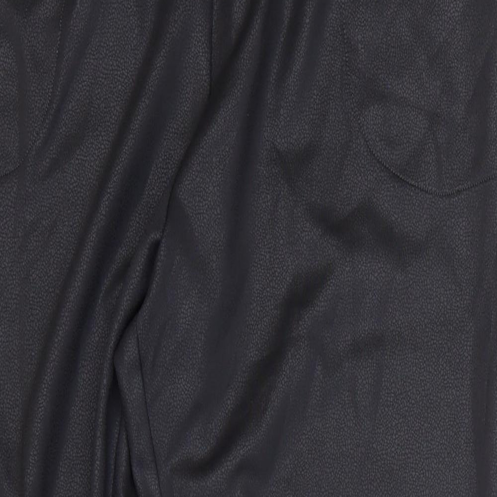 KIM&CO Womens Black Polyester Trousers Size M L27 in Regular
