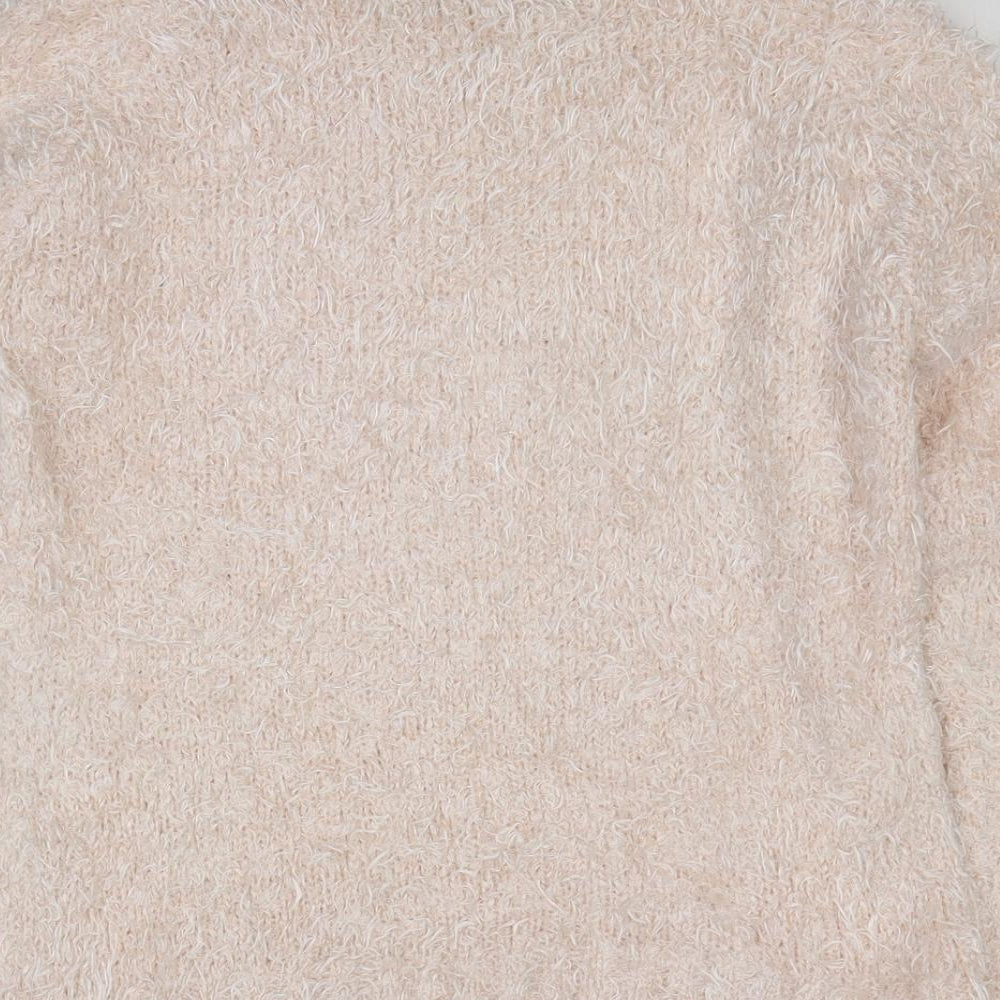 Atmosphere Womens Pink Round Neck Polyester Pullover Jumper Size 10