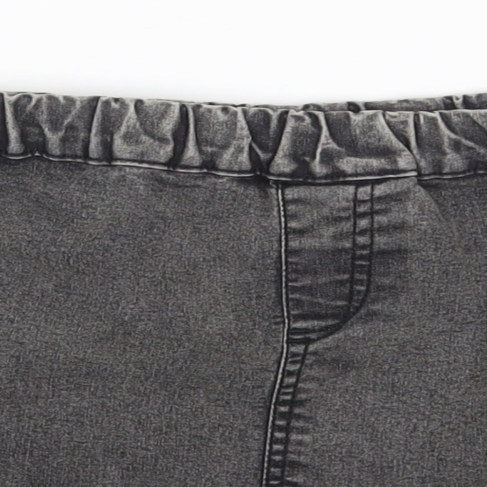 F&F Womens Grey Cotton Mini Skirt Size 14