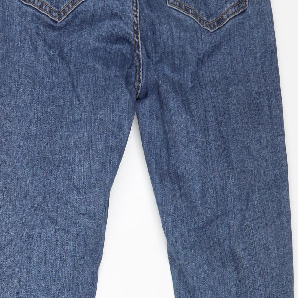 MNG Womens Blue Cotton Skinny Jeans Size 8 L27 in Regular Zip
