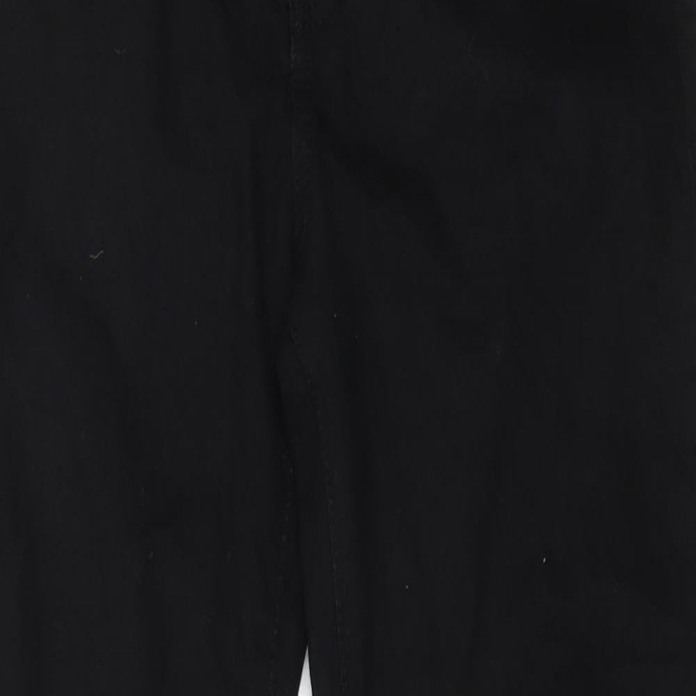 LC Waikiki Girls Black Cotton Straight Jeans Size 13-14 Years L28 in Regular Zip