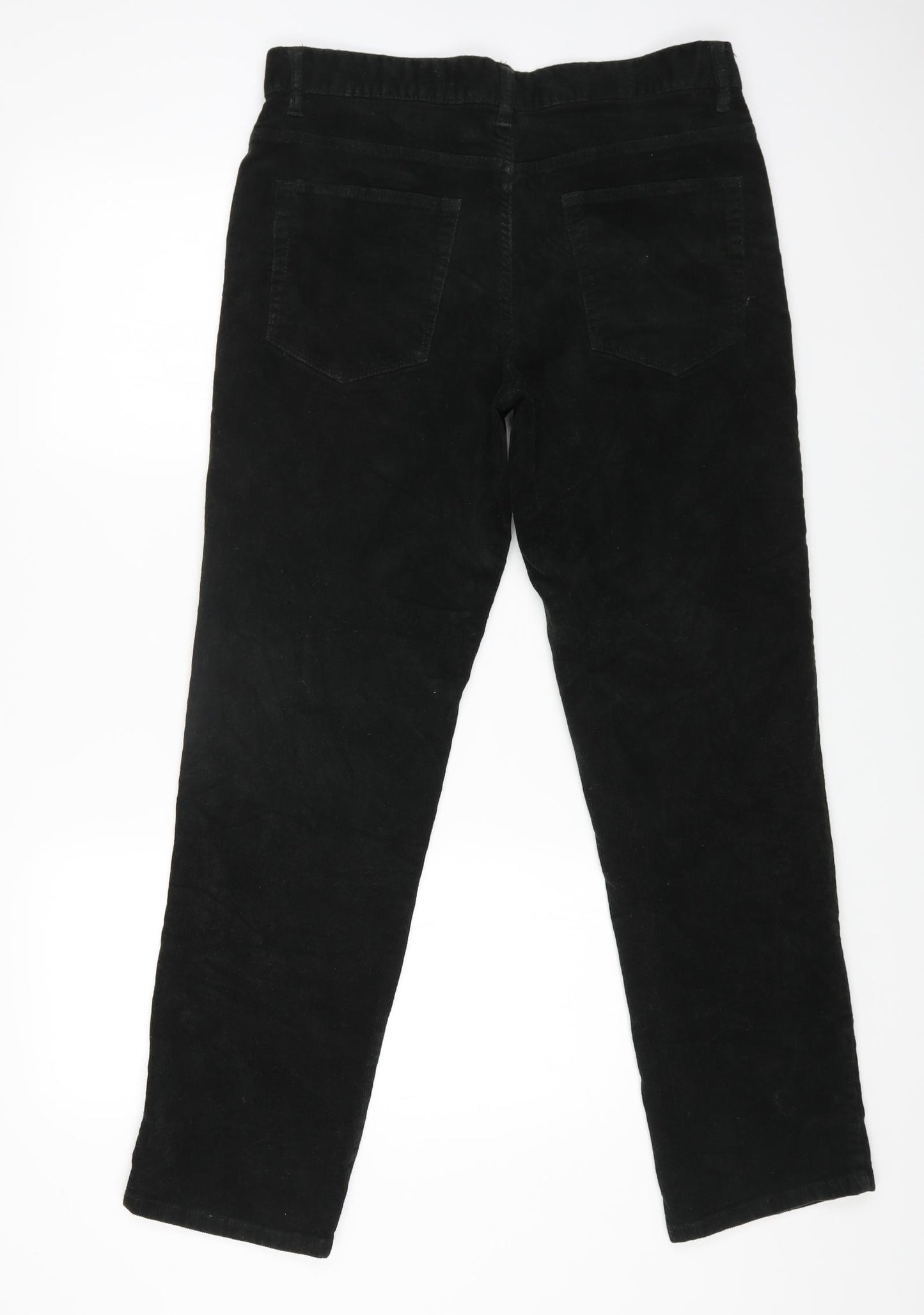 TU Mens Green Cotton Straight Jeans Size 34 in L32 in Regular Zip