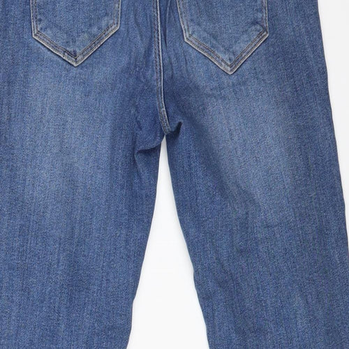 Pieces Womens Blue Cotton Skinny Jeans Size M L25 in Regular Zip