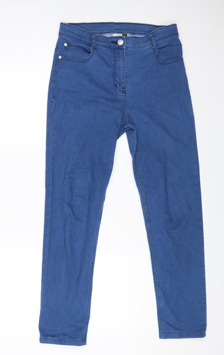 Barrington Womens Blue Cotton Tapered Jeans Size 28 in L26.5 in Regular Zip