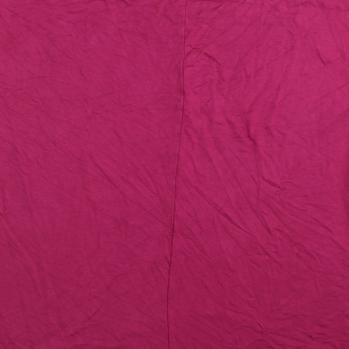 Love Yours Womens Multicoloured Geometric Viscose Basic T-Shirt Size 26 Scoop Neck - Palms