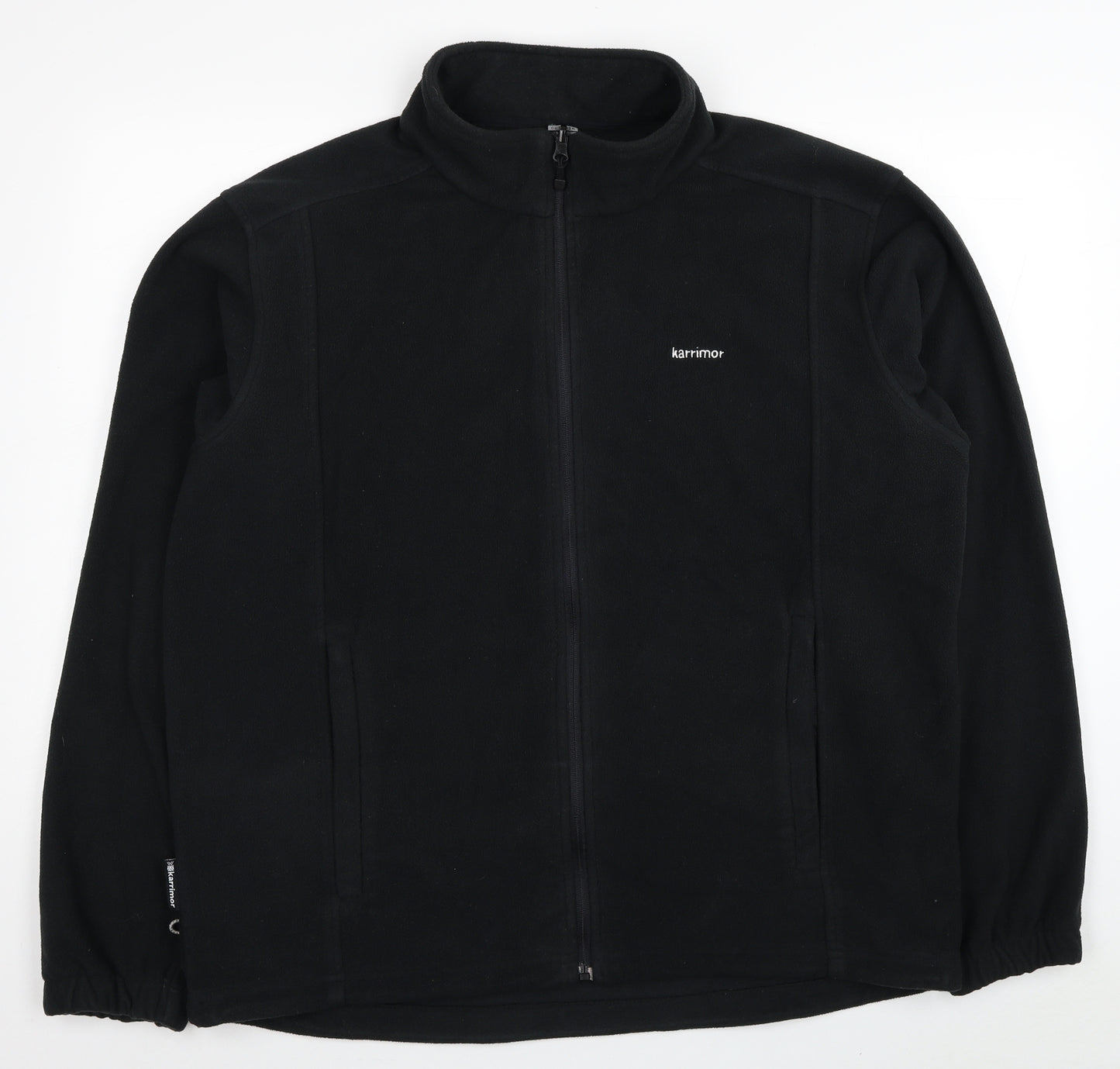 Karrimor Mens Black Polyester Full Zip Sweatshirt Size XL