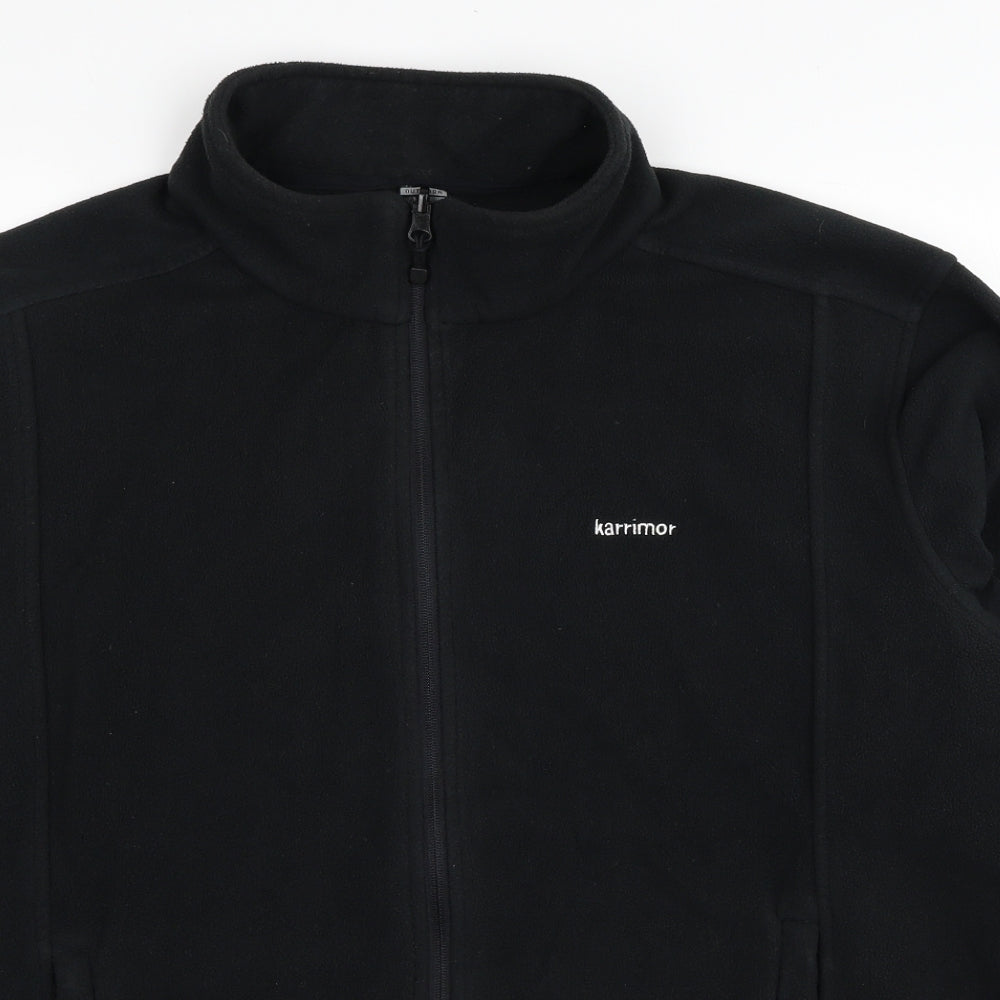 Karrimor Mens Black Polyester Full Zip Sweatshirt Size XL