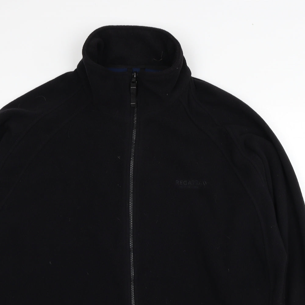 Regatta Mens Black Polyester Full Zip Sweatshirt Size 2XL