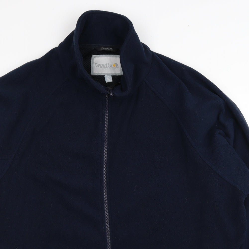 Regatta Mens Blue Polyester Full Zip Sweatshirt Size 2XL