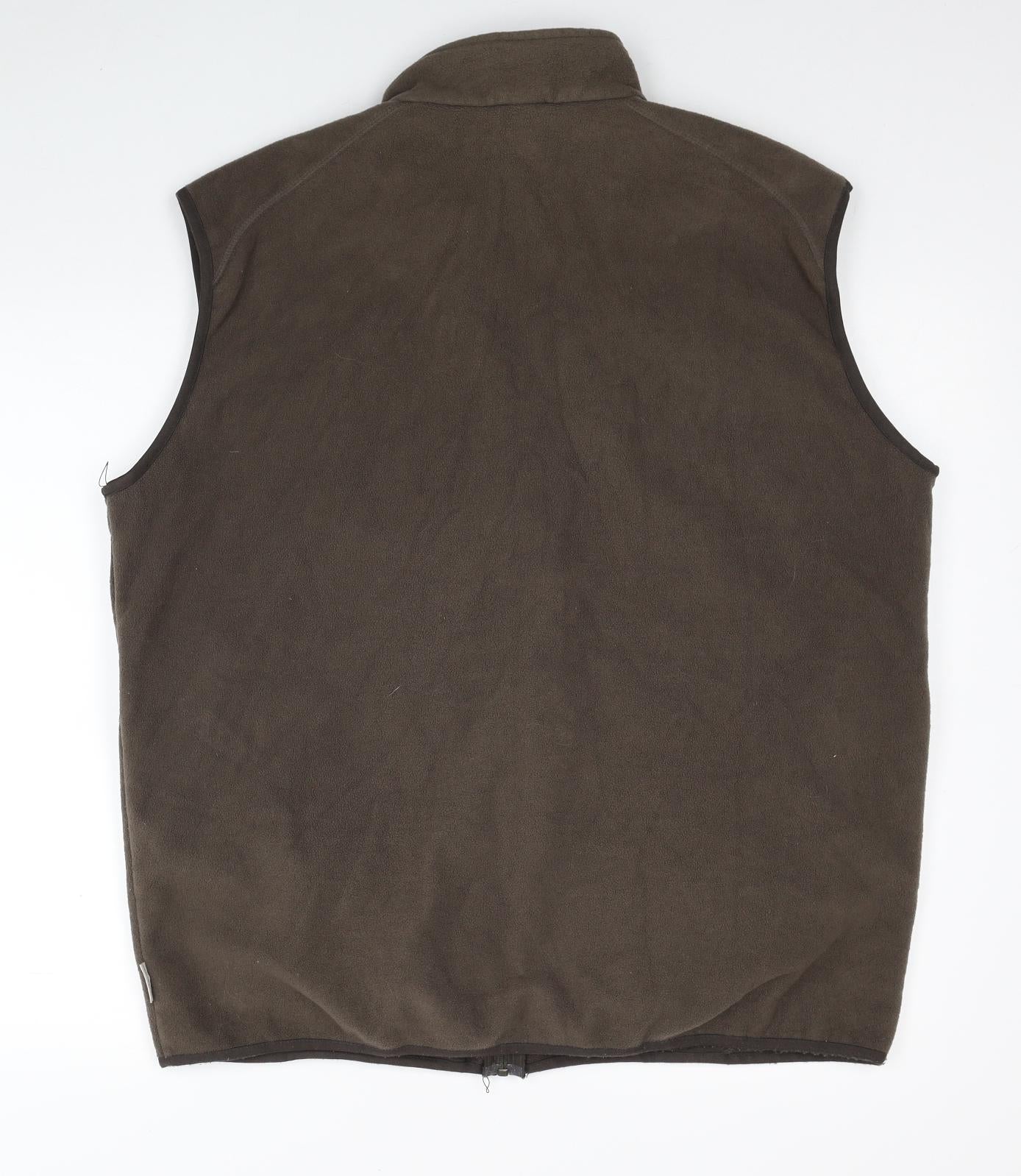 Quechua Mens Brown Polyester Vest Sweatshirt Size 2XL