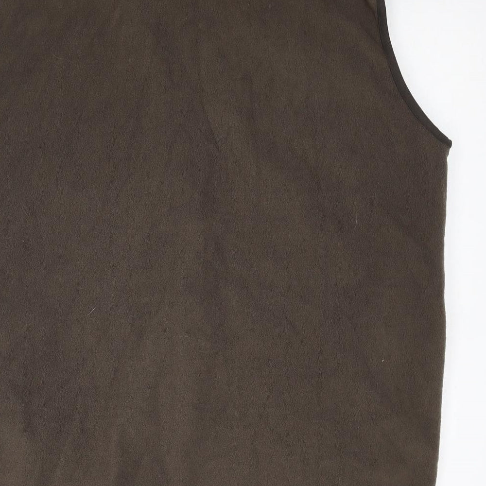 Quechua Mens Brown Polyester Vest Sweatshirt Size 2XL