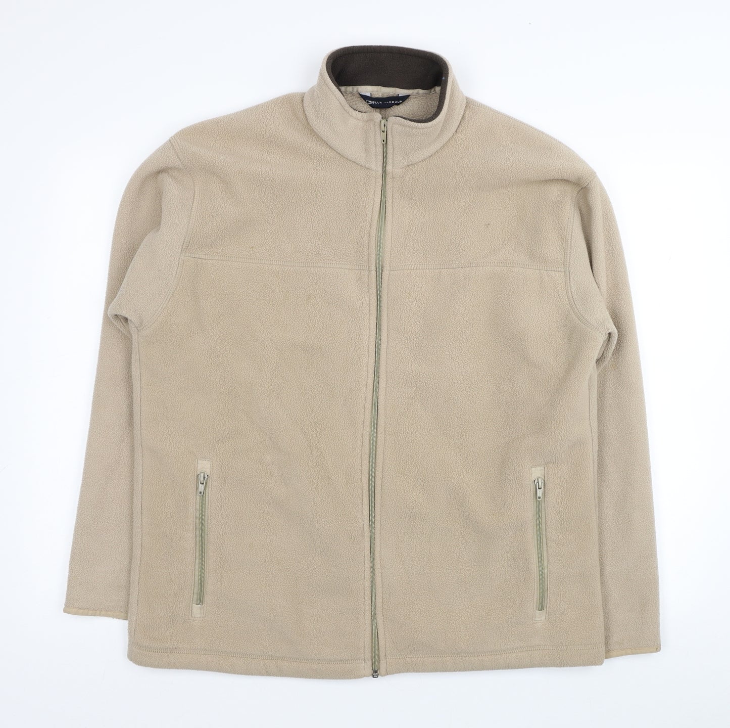 Marks and Spencer Mens Beige Polyester Full Zip Sweatshirt Size M