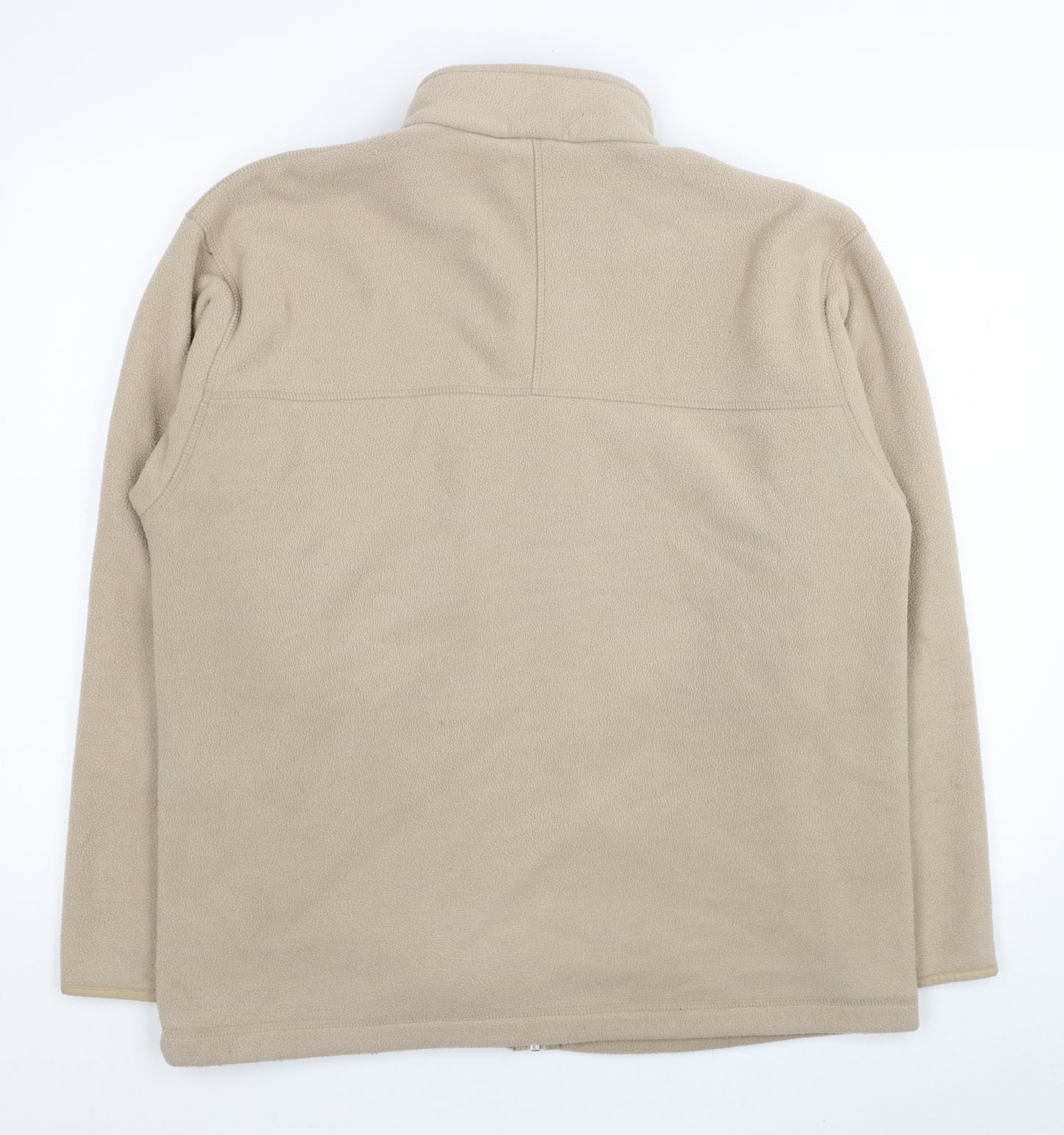 Marks and Spencer Mens Beige Polyester Full Zip Sweatshirt Size M