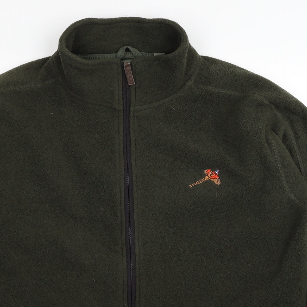Rydale Womens Green Polyester Full Zip Sweatshirt Size 2XL Zip