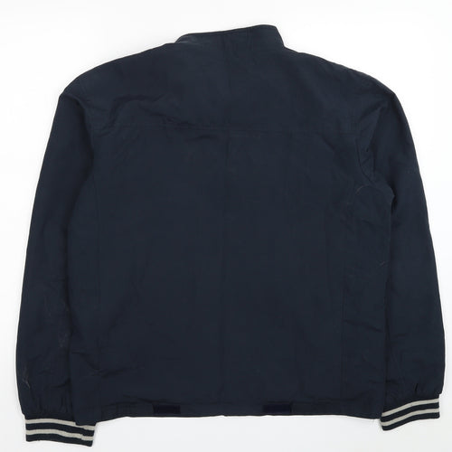 Clark UK Mens Blue Bomber Jacket Jacket Size M Zip