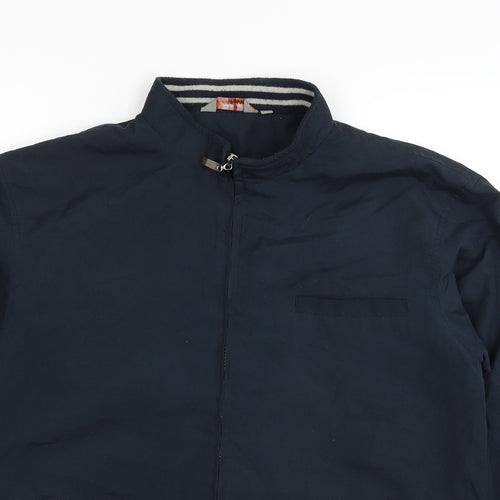 Clark UK Mens Blue Bomber Jacket Jacket Size M Zip