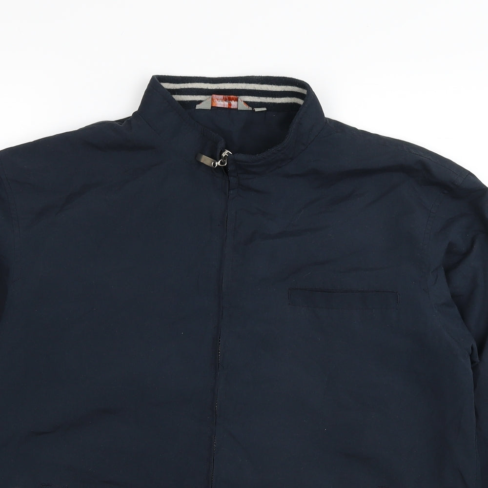 Clark UK Mens Blue Bomber Jacket Jacket Size M Zip