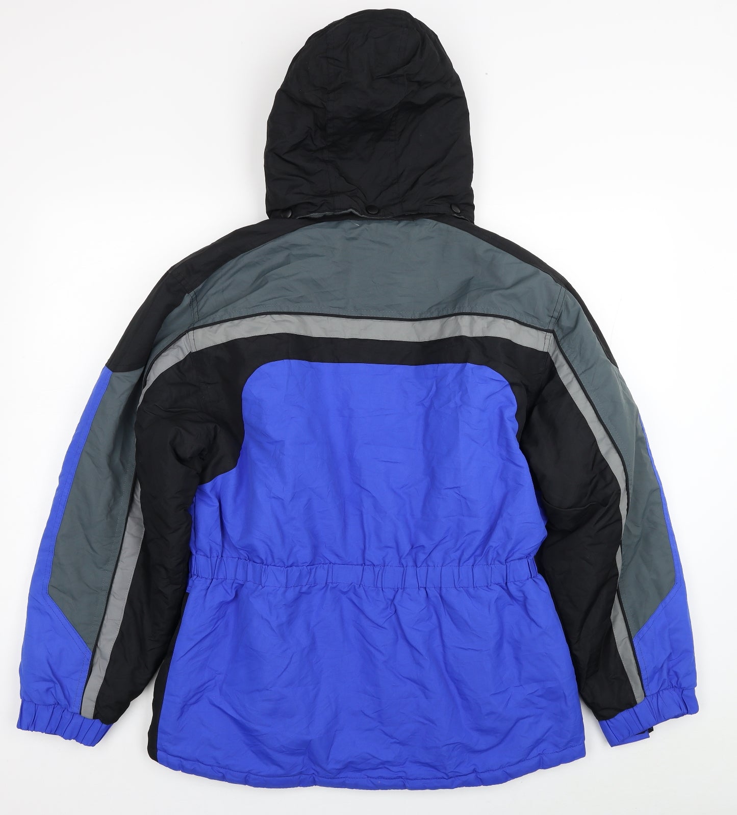 AriZona Womens Blue Jacket Coat Size XL Zip - Colorblock