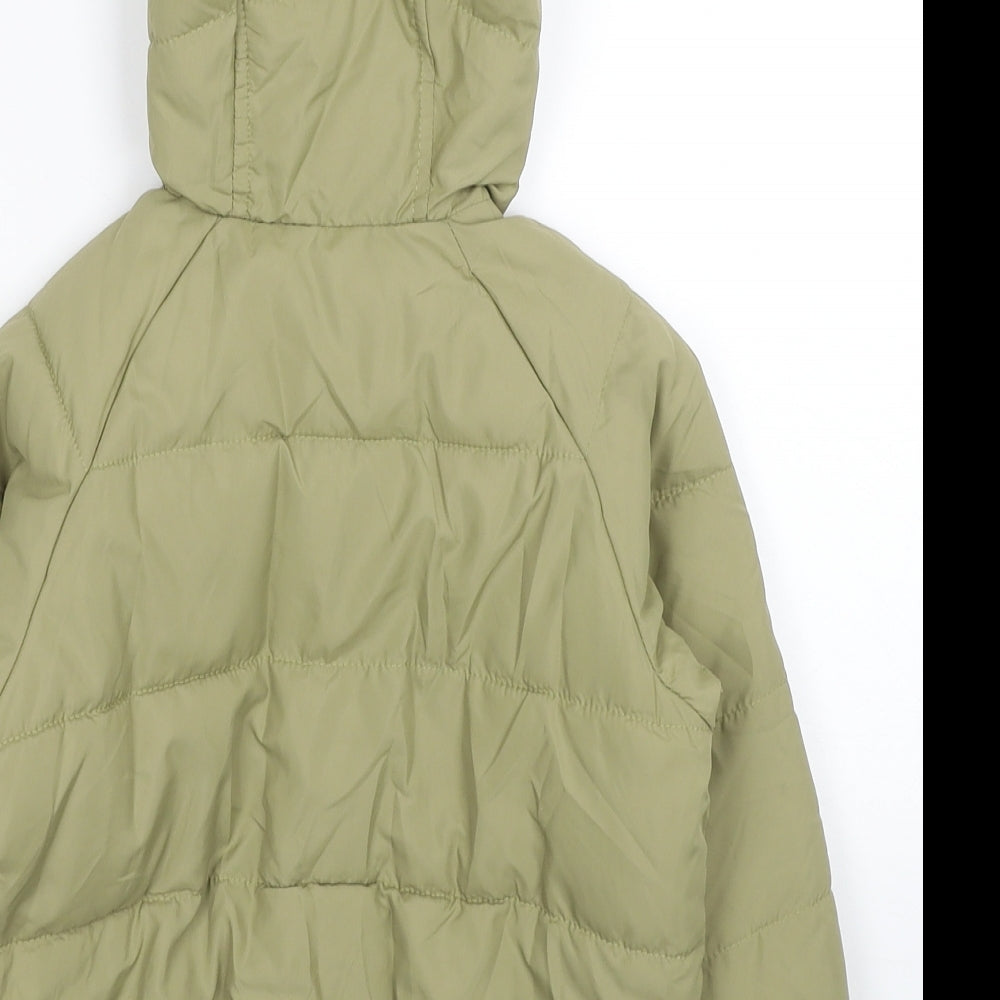 Zara Boys Beige Puffer Jacket Coat Size 3-4 Years Zip